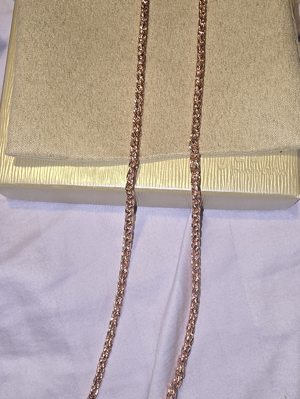 Elegant Rose Gold Rope Chain Necklace - Women Jewelry